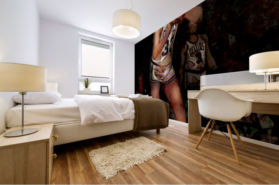 1985 Larry Bird Free Throw  Mural print