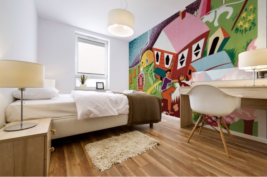 Australia Land of Tomorrow poster Mural print