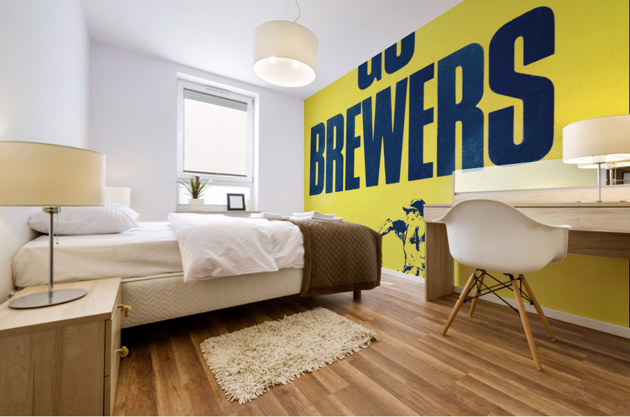 Go Brewers 1974 Mural print