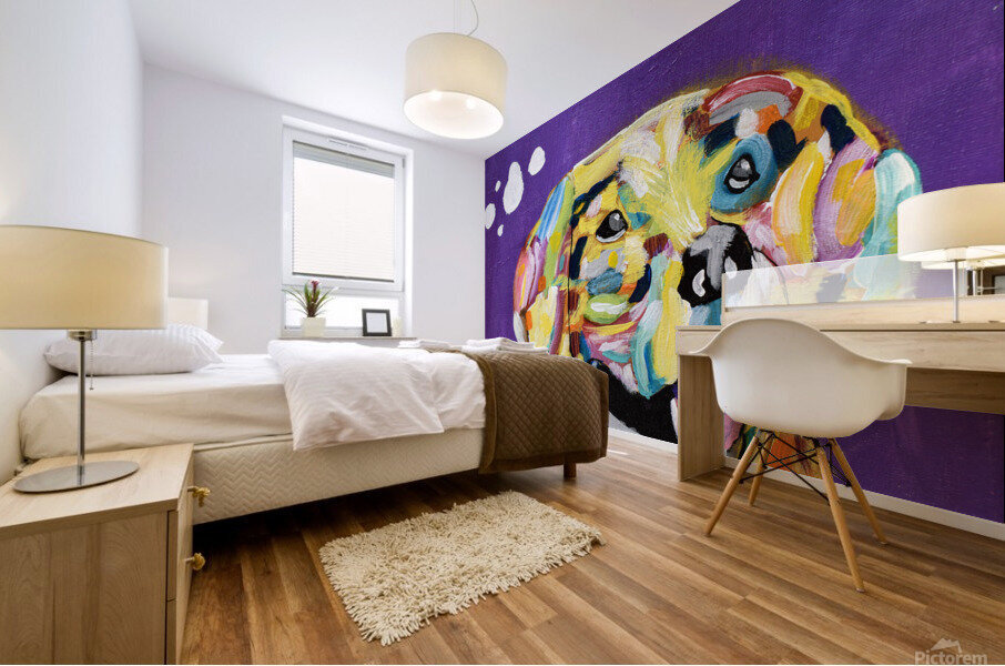 Autism Dog. Ariana R Mural print