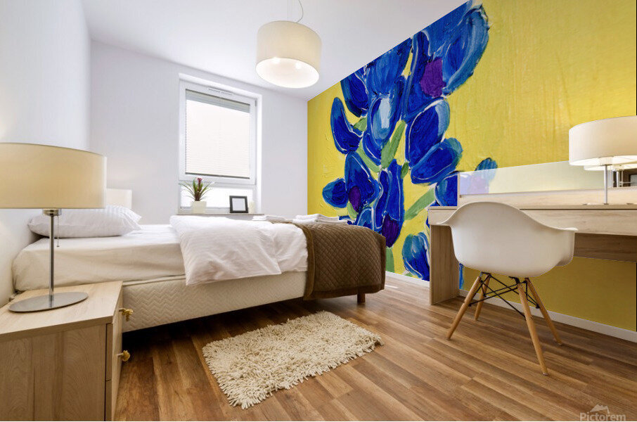 Texas Bluebonnet. Erin R Mural print