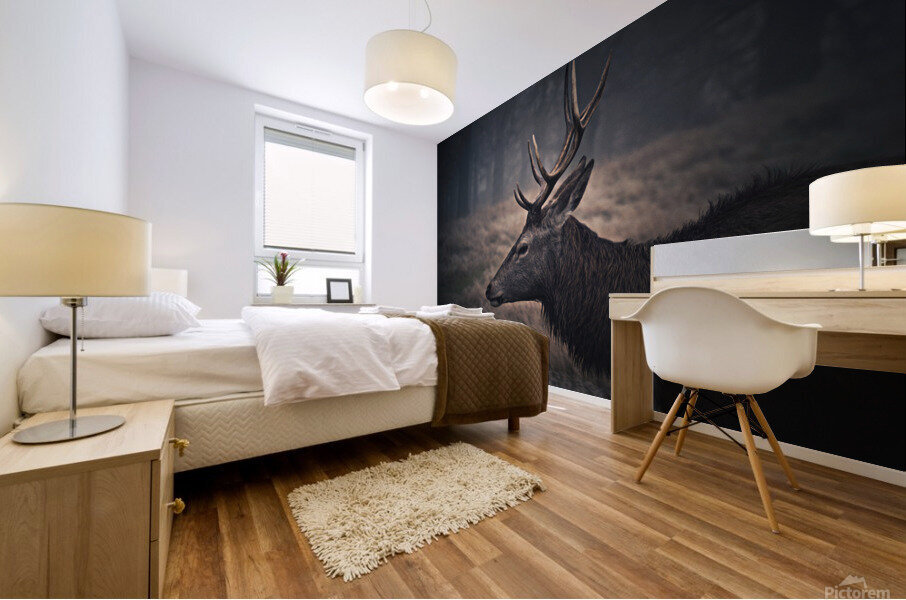 deer Mural print