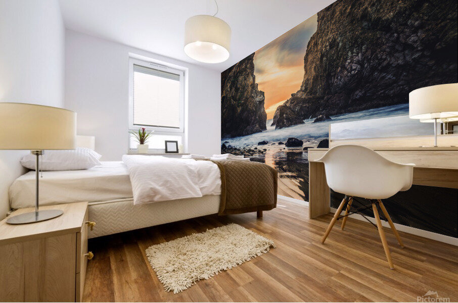 sunset view  Mural print