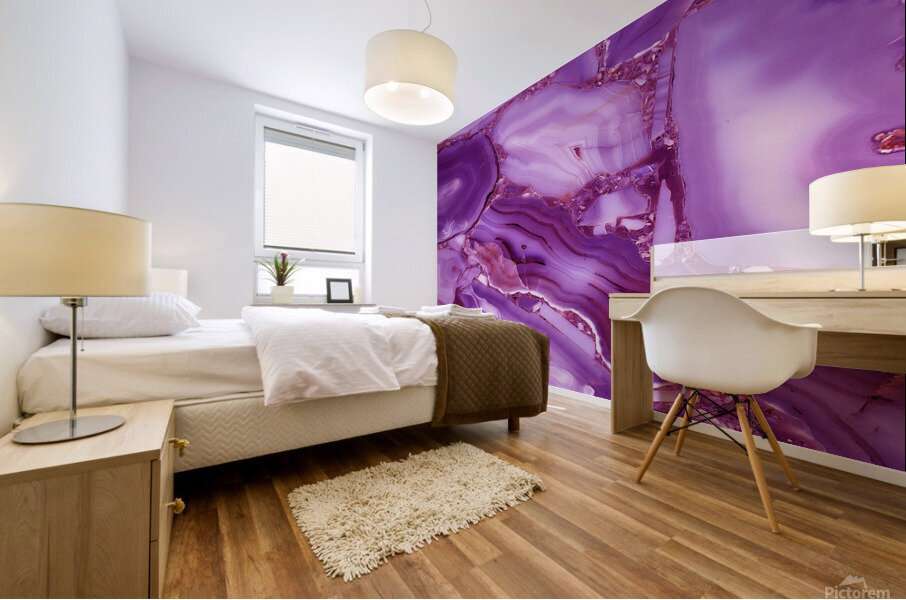 marble purple Mural print