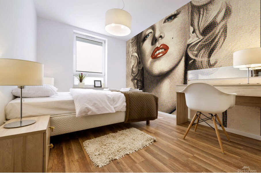 marylin monroe Mural print