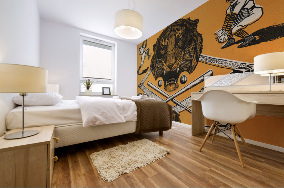 1909 Oh You Tigers Mural print