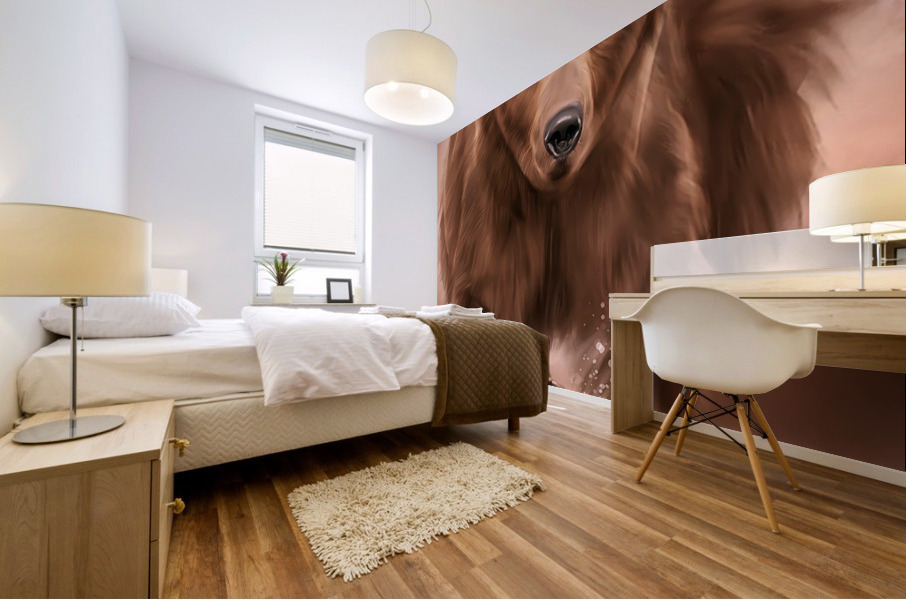 Digital Bear Mural print