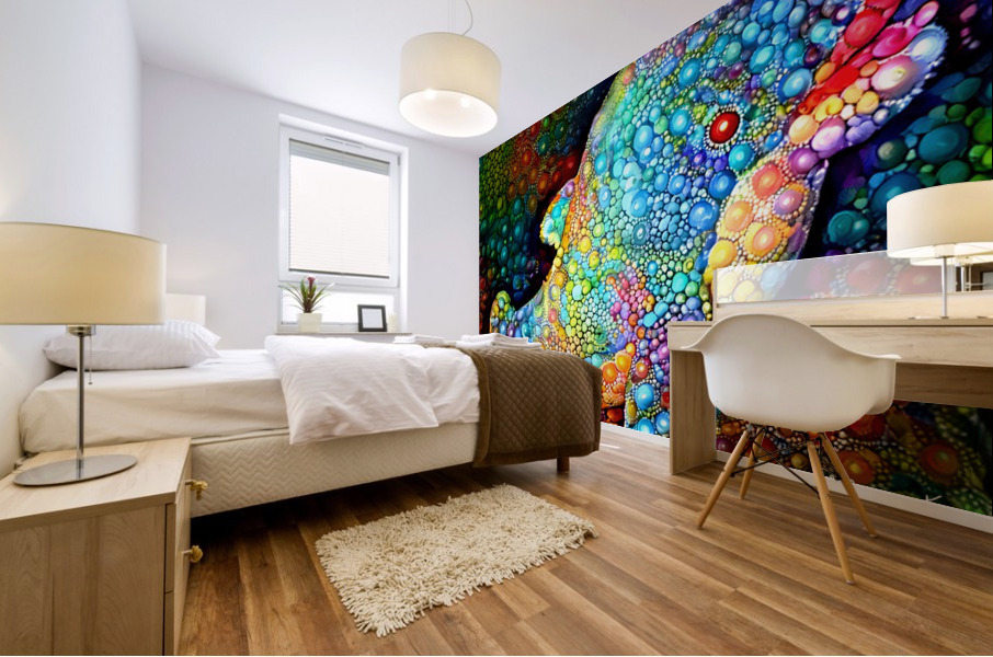 Bubbles The Baby Dolphin Mural print