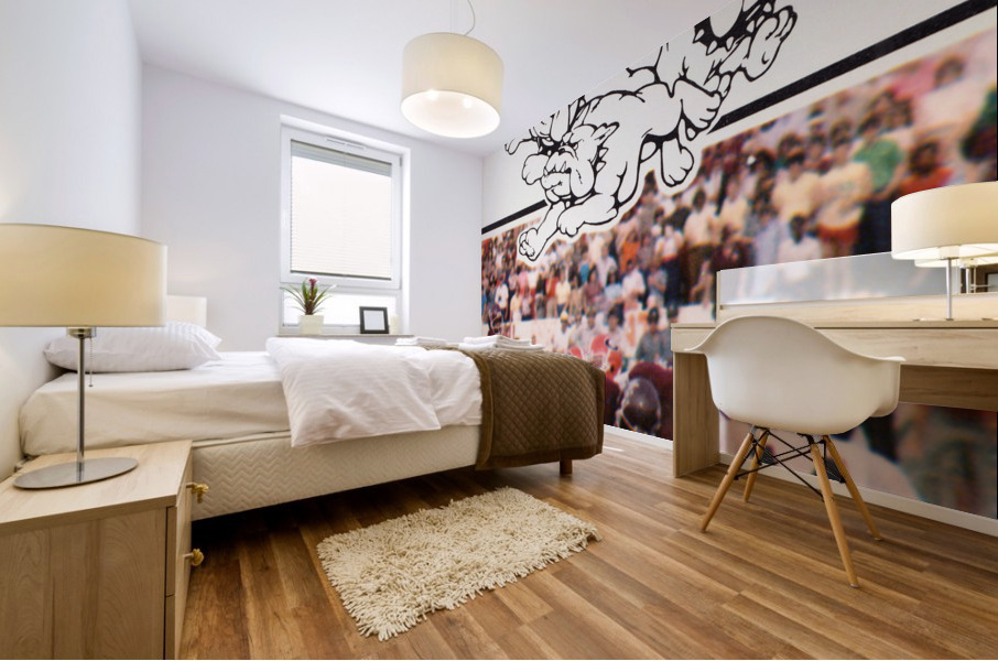 1983 Mississippi State Bulldogs Retro Football Poster Mural print