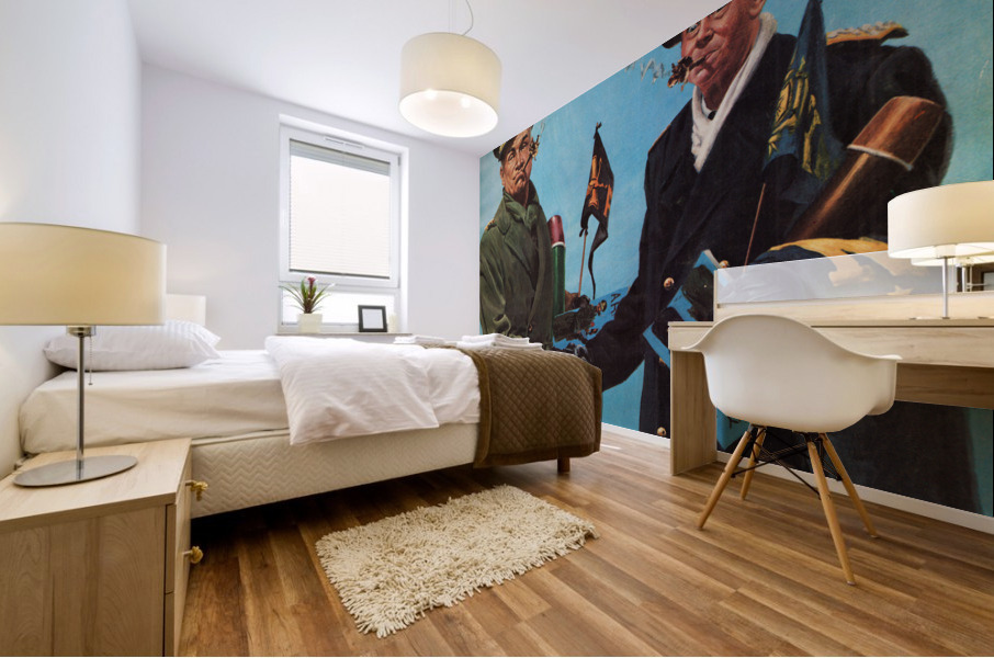 1973 Army vs. Navy Football Program Cover Canvas Mural print