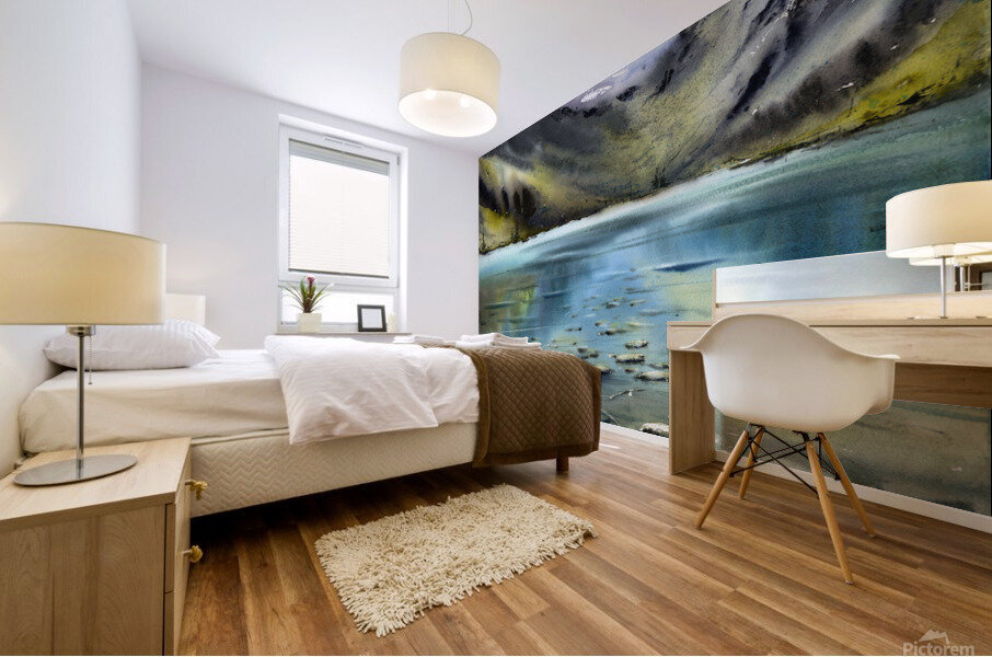 Turquoise lake 2 Mural print