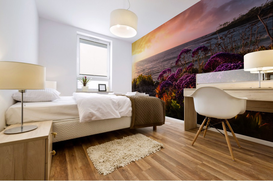 Flower Sunset Mural print