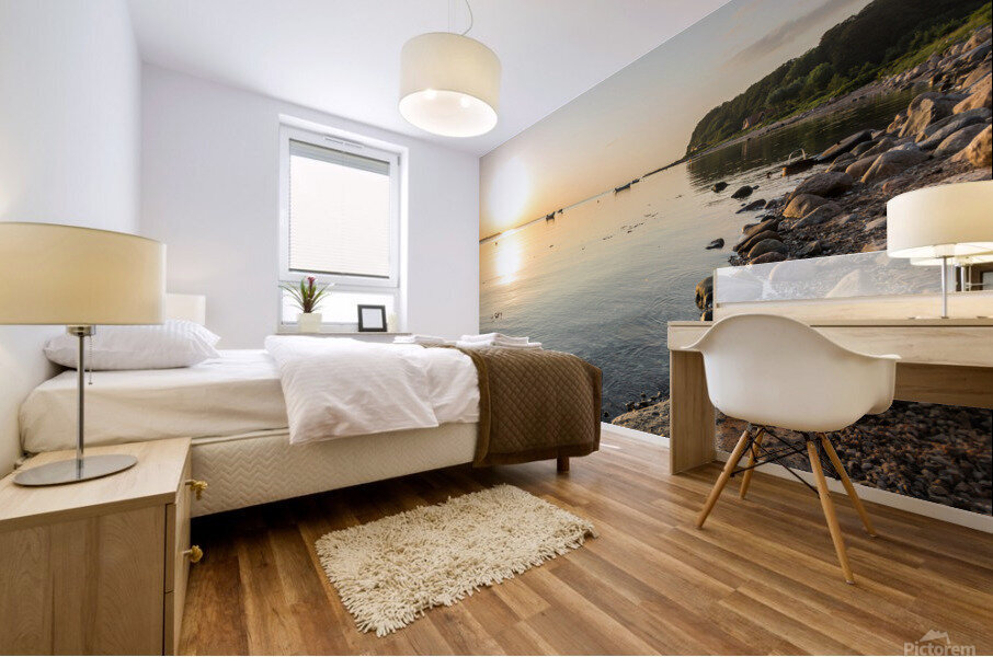 Bay at the Baltic Sea Mural print