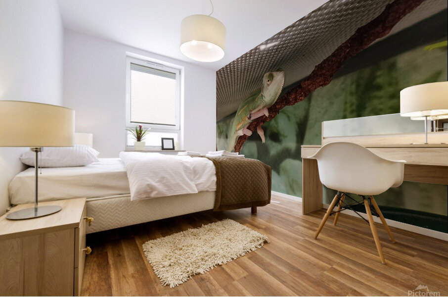 Chameleon Mural print
