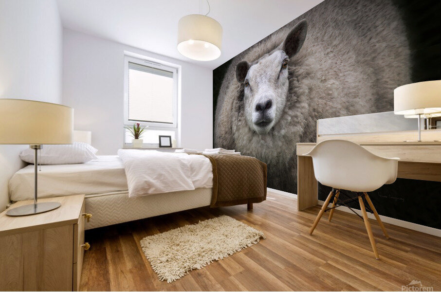 Maman mouton  |  Big Mama Sheep Mural print