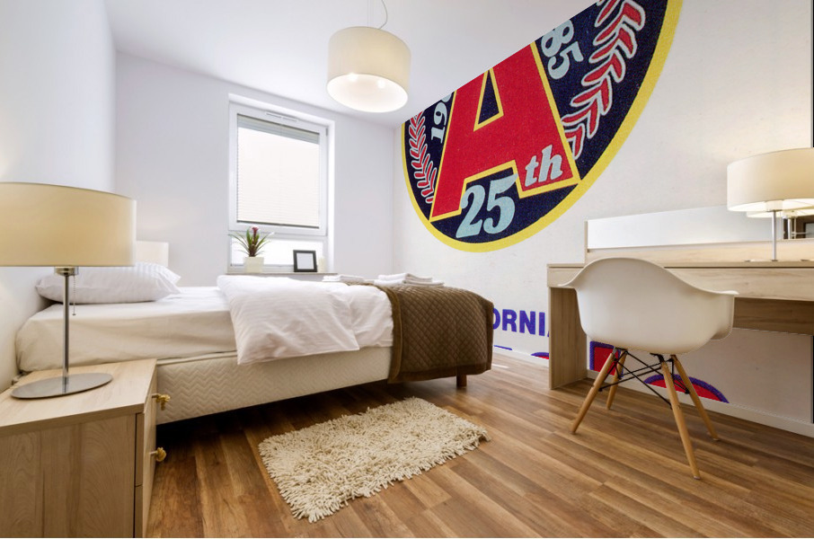 1985 California Angels Retro Poster Mural print