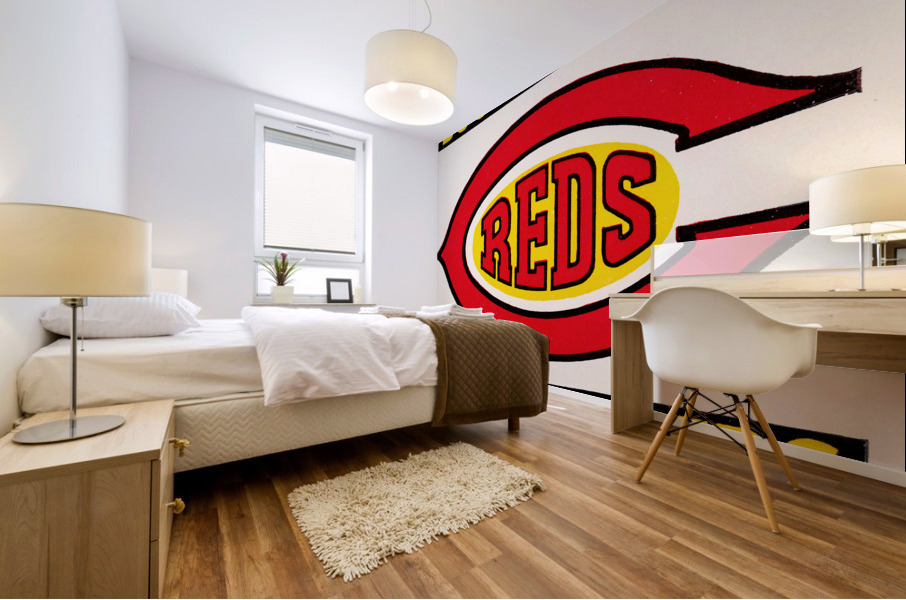 Boost for the Cincinnati Reds Mural print