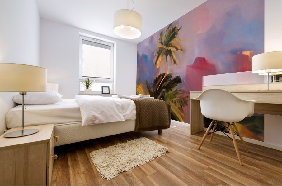 Palms Mural print