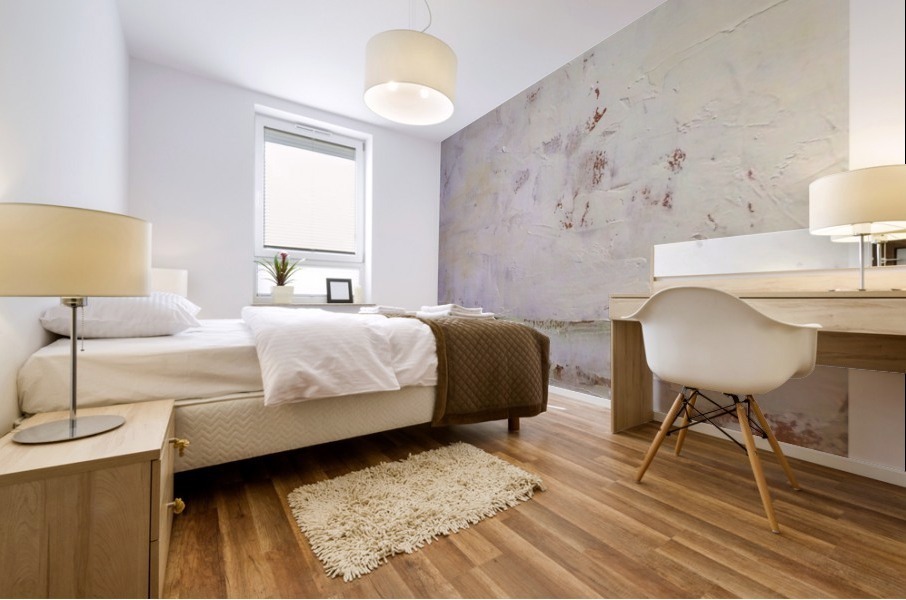 White Texture Mural print