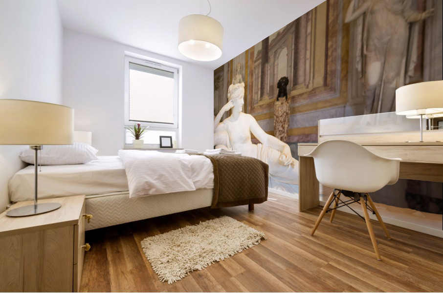 Classical statue of Pauline Bonaparte made by Antonio Canova Mural print