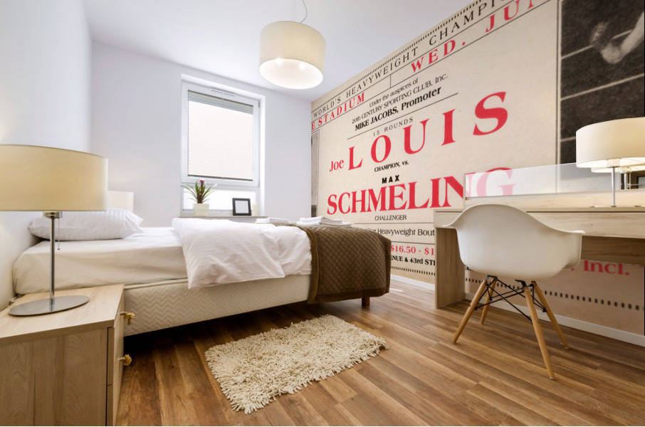 1938 Joe Louis vs. Max Schmeling Boxing Match Mural print