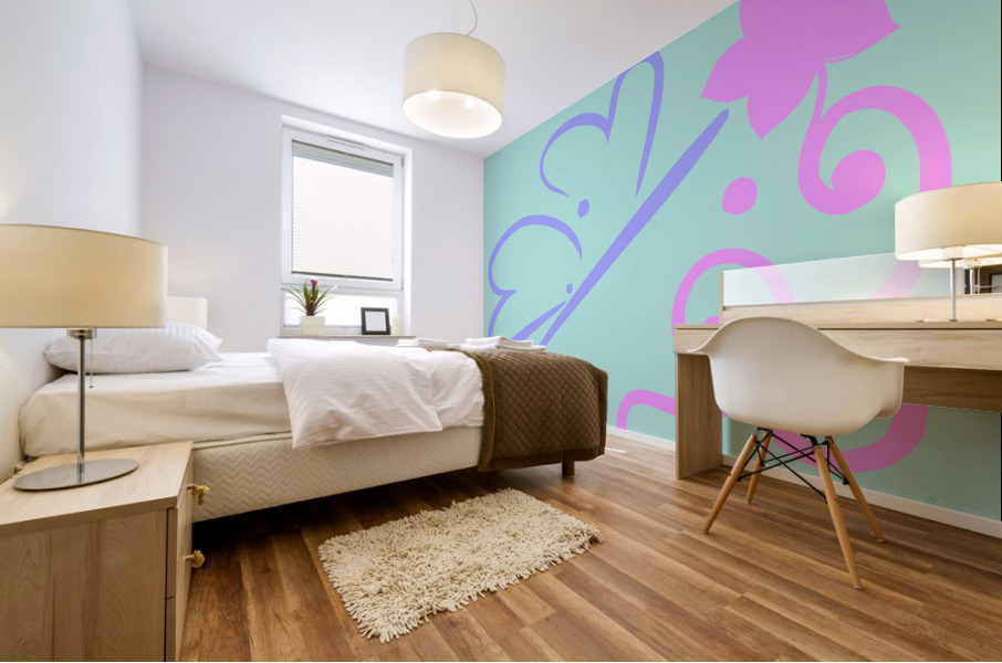 Butterfly Kiss Mural print