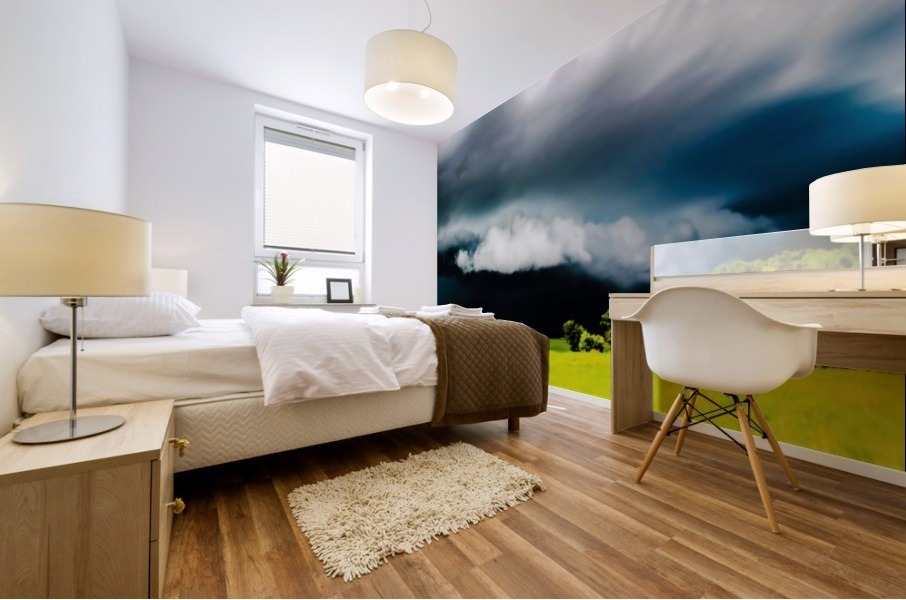 KANSAS STORM ROLLING IN! Mural print