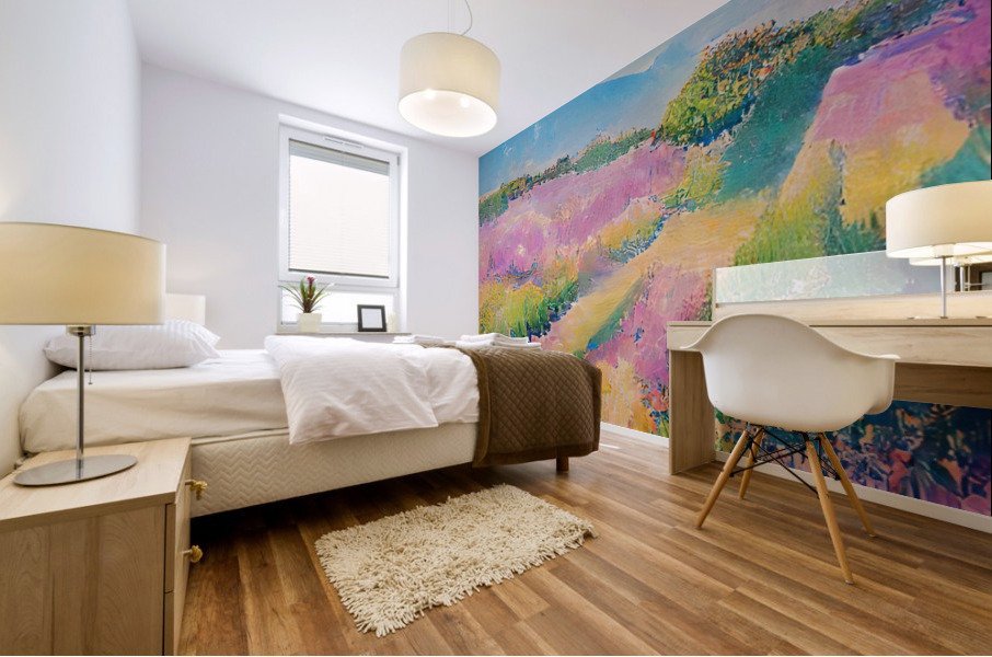 Lavender Fields Mural print
