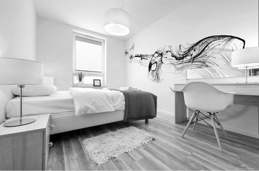 Curves of Sound End Mural print