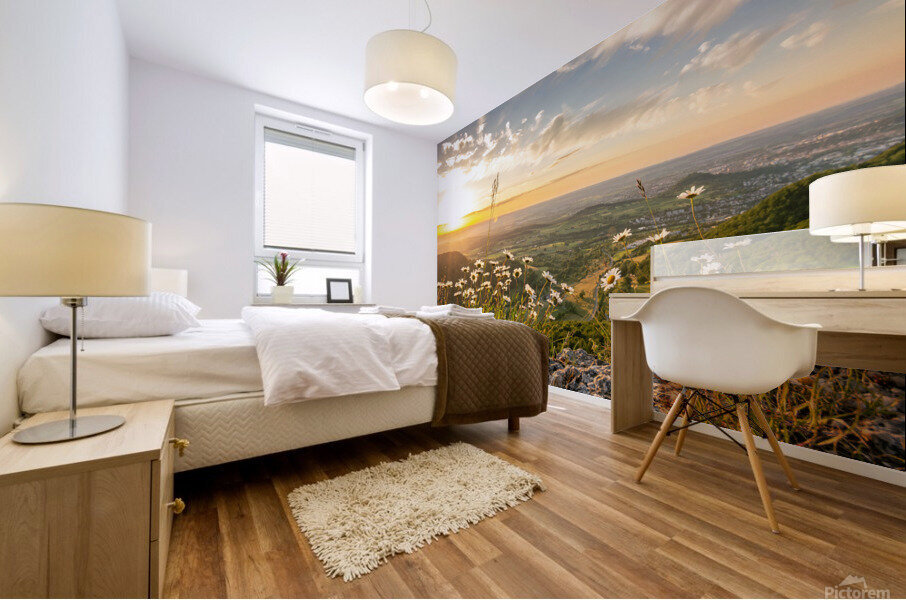Mountain Flowers Mural print