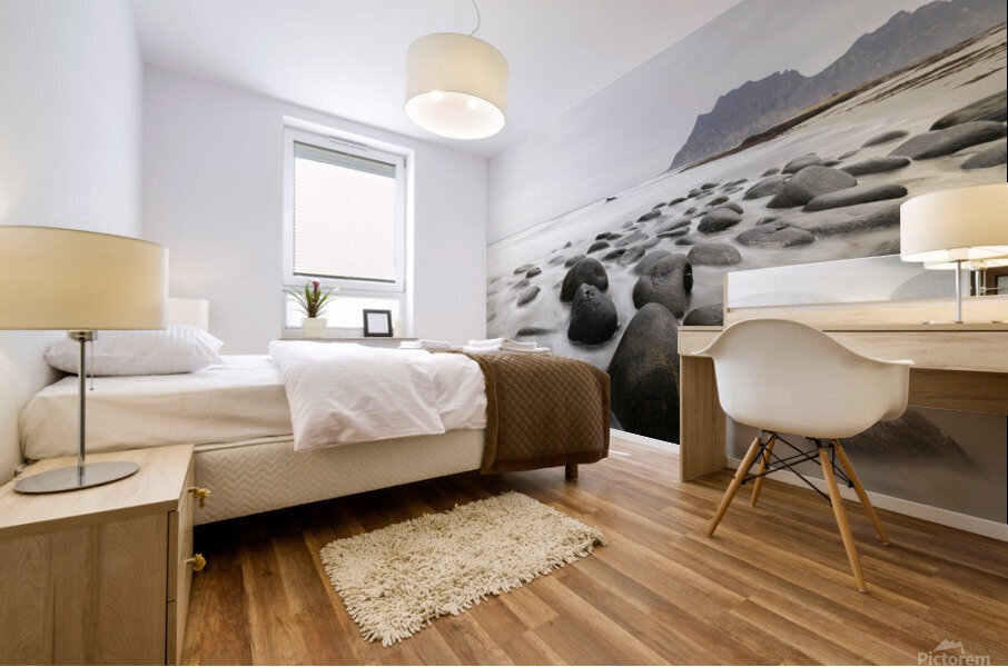 Floating rocks Mural print