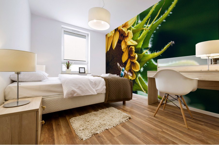 Blue Bee 2 Mural print