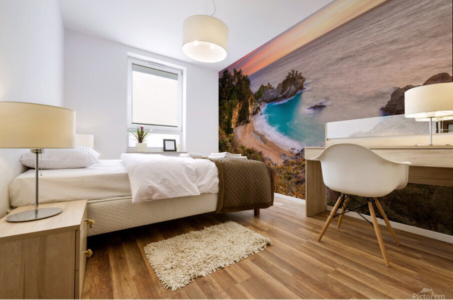 McWay Falls Sunset Mural print