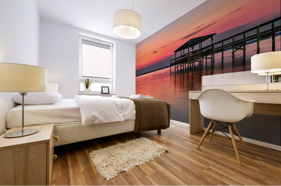 SUNRISE AT INDIAN RIVER LAGOON Mural print