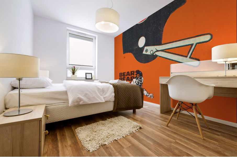 1976 Chicago Bears Football Art Mural print