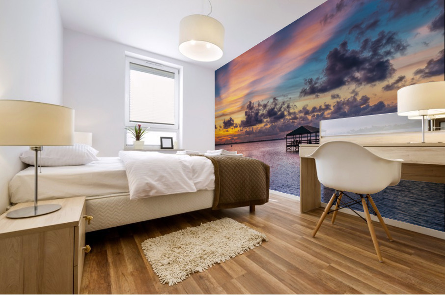    Melbourne Riverside Park Mural print