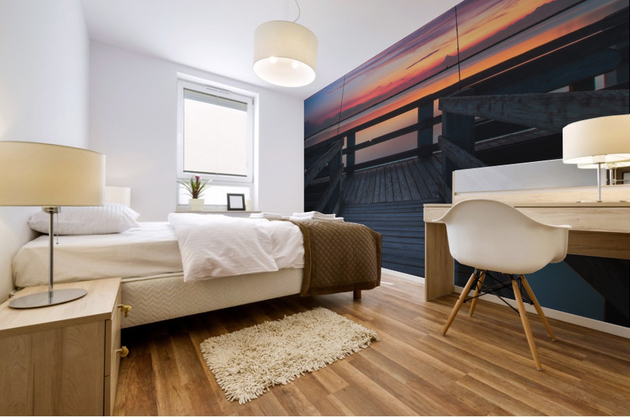 Lake Washington Sunset Mural print