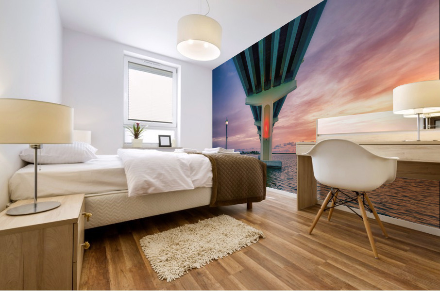 MAX BREWER BRIDGE SUNRISE Mural print