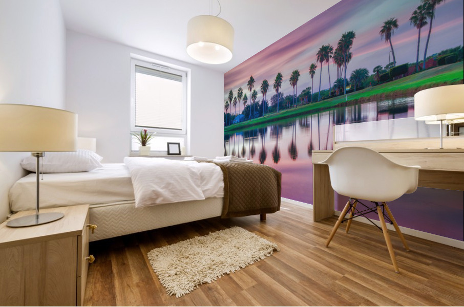 TROPICAL SUNRISE REFLECTIONS Mural print