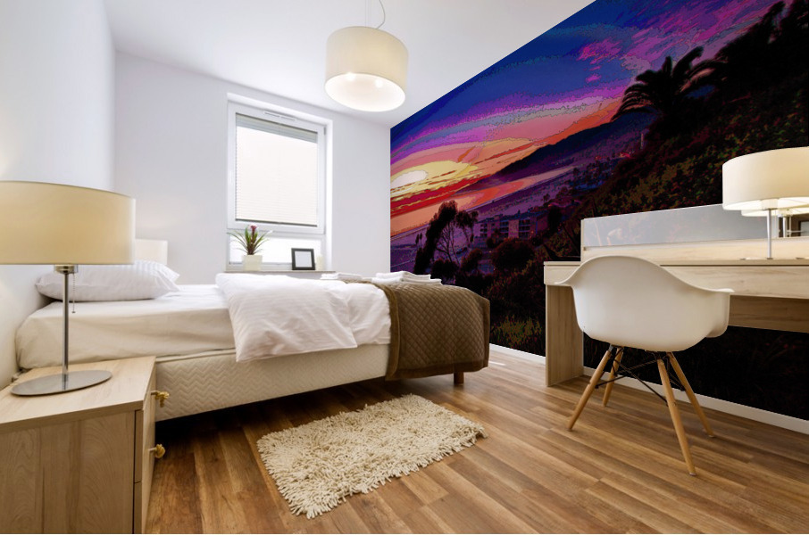 USA COLLECTION - CALIFORNIA - SANTA MONICA BAY 005 Mural print