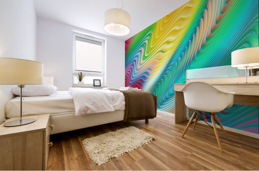 Abstract Flow Mural print