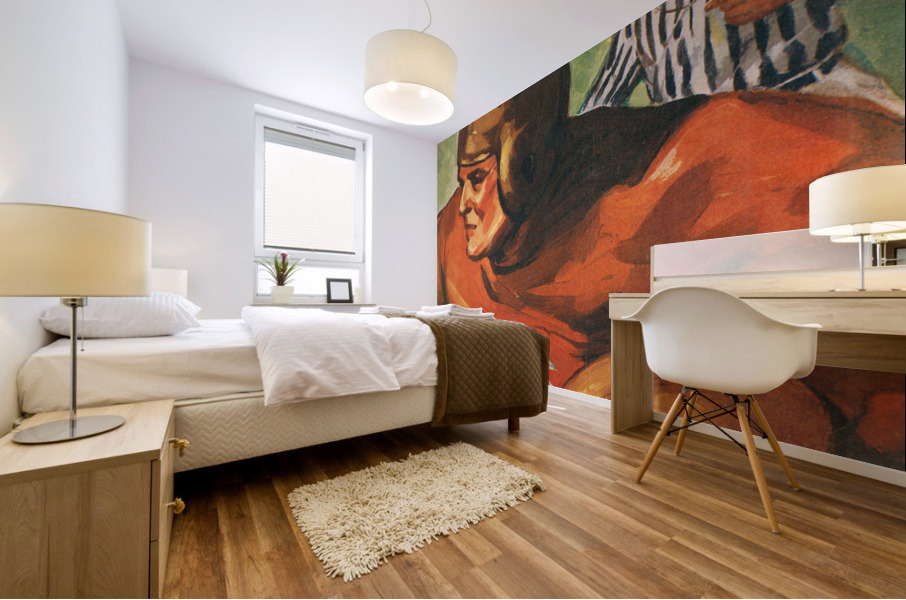 1948 LA Rams vs. Washington Redskins Football Cover Wood Print Mural print