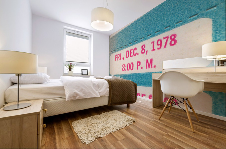 1978 Golden State Warriors Ticket Stub Canvas Art Mural print