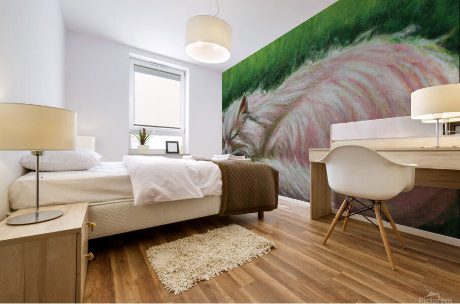 Pink Siberian Mural print