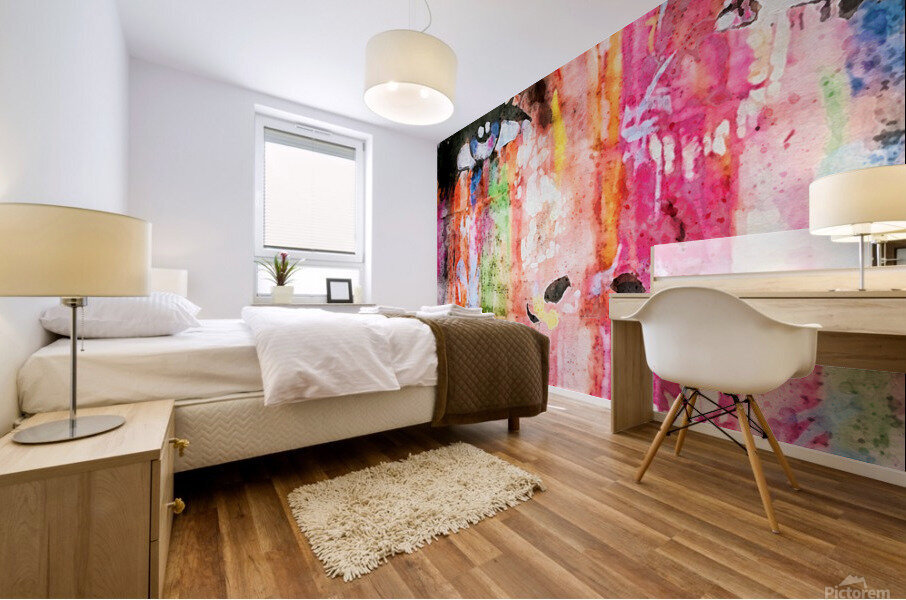 Painted Face Mural print