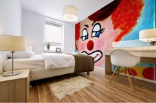 Masker, The sad Clown Mural print