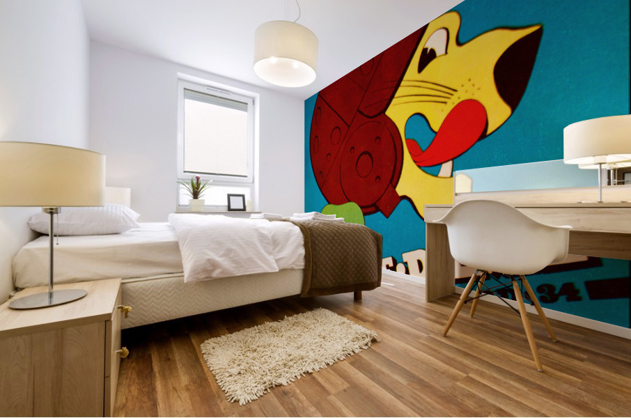 1934 Notre Dame vs. Pitt Panthers Football Cover Art Mural print