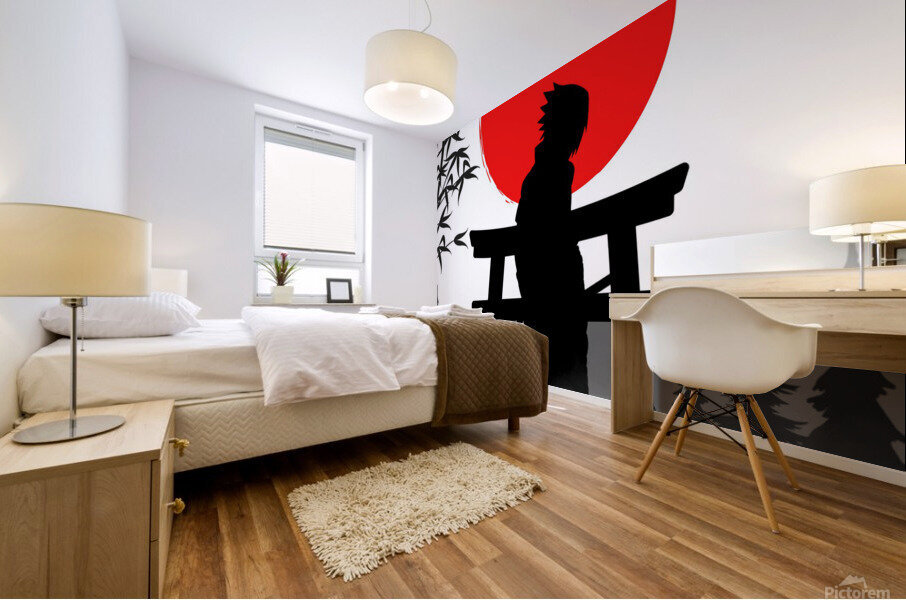 Sasuke Japanese Portrait Mural print