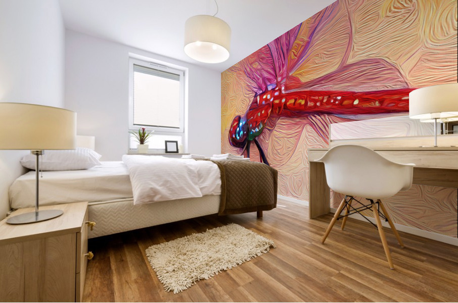 The Mystic Dragonfly Mural print