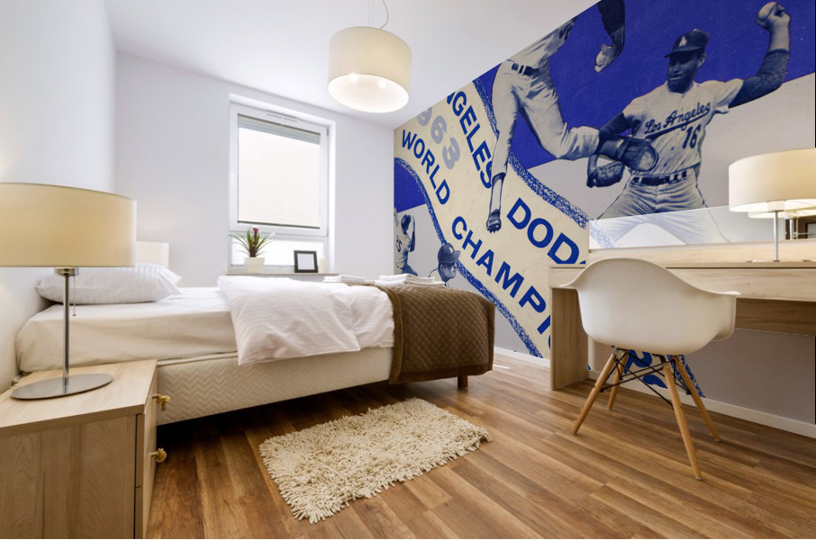 1963 LA Dodgers Art Print Mural print